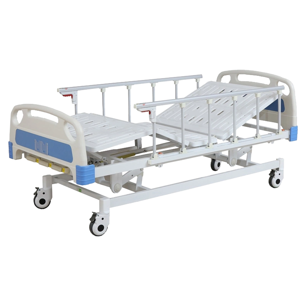 3-Function Manual Hospital Bed with Aluminum Siderails