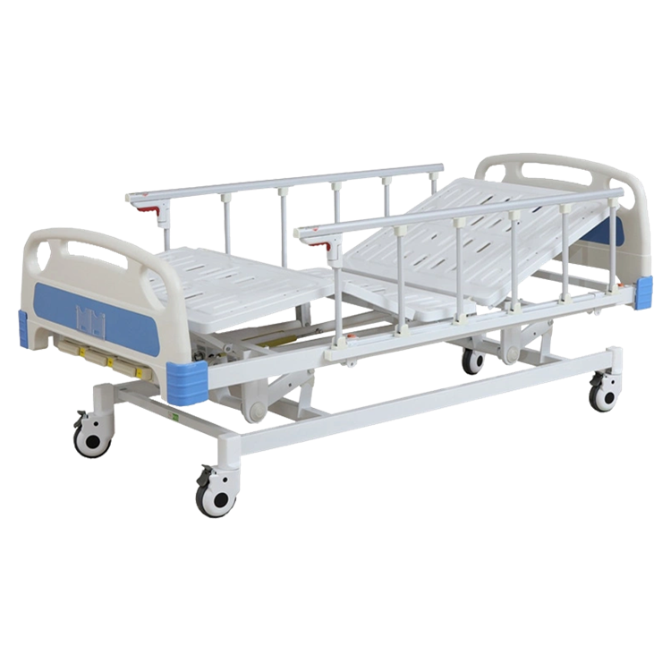 3-Function Manual Hospital Bed with Aluminum Siderails