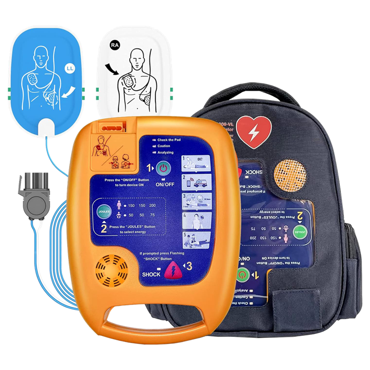 Portable defibrillator machine