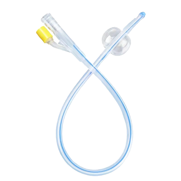 Disposable medical silicone foley catheter