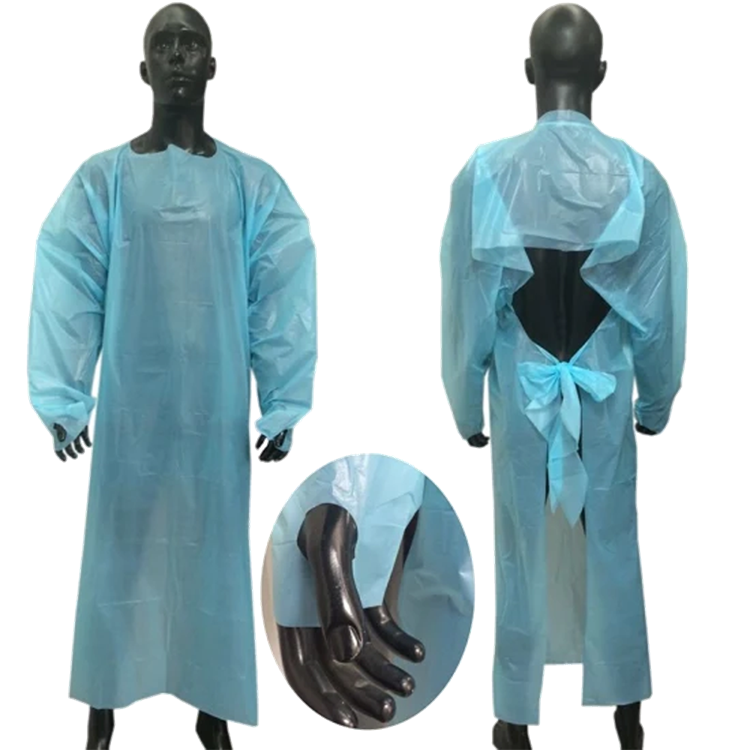 Disposable waterproof CPE isolation robe
