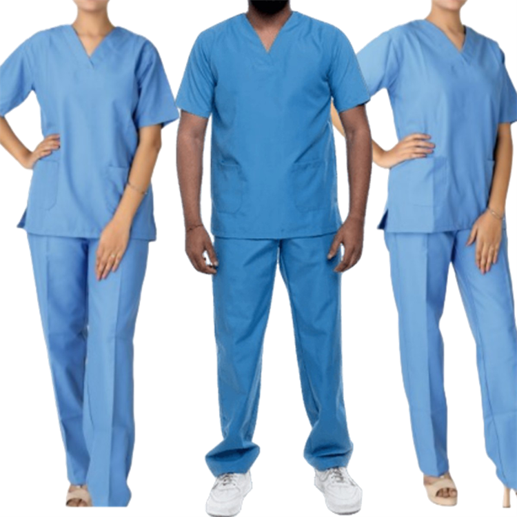 Disposable medical scrub suit for hospital