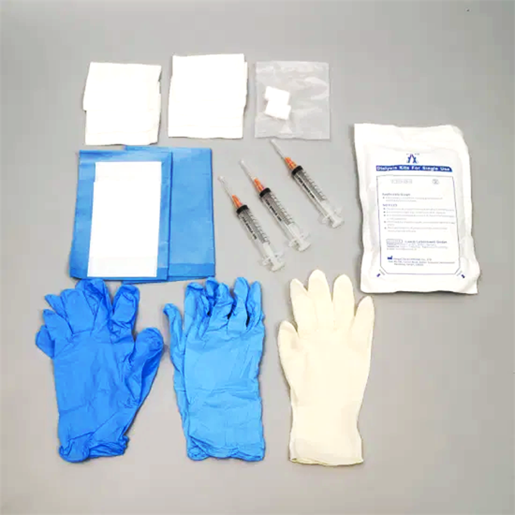Hemodialysis central venous catheter kit