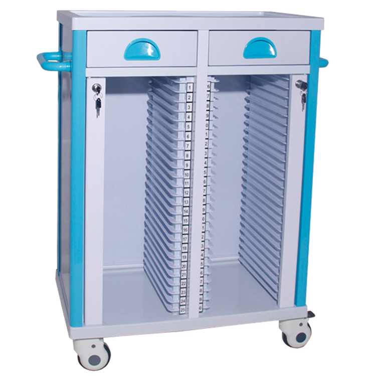 Medical record trolley
