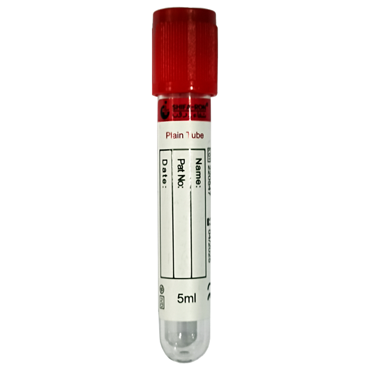Plain blood collection tube