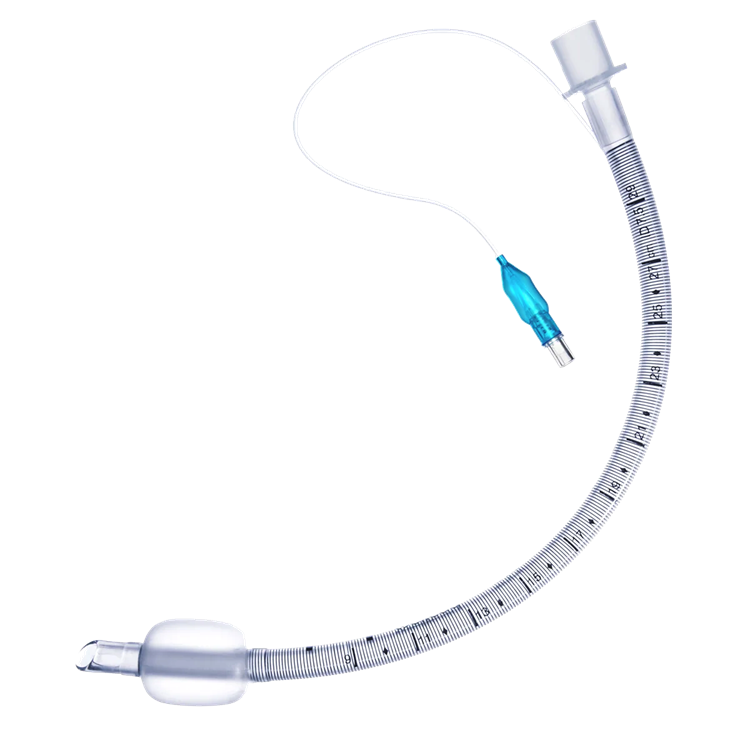 Reinforced endotracheal tube with cuff