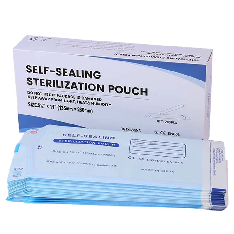 Sterilization sealing bag transparent